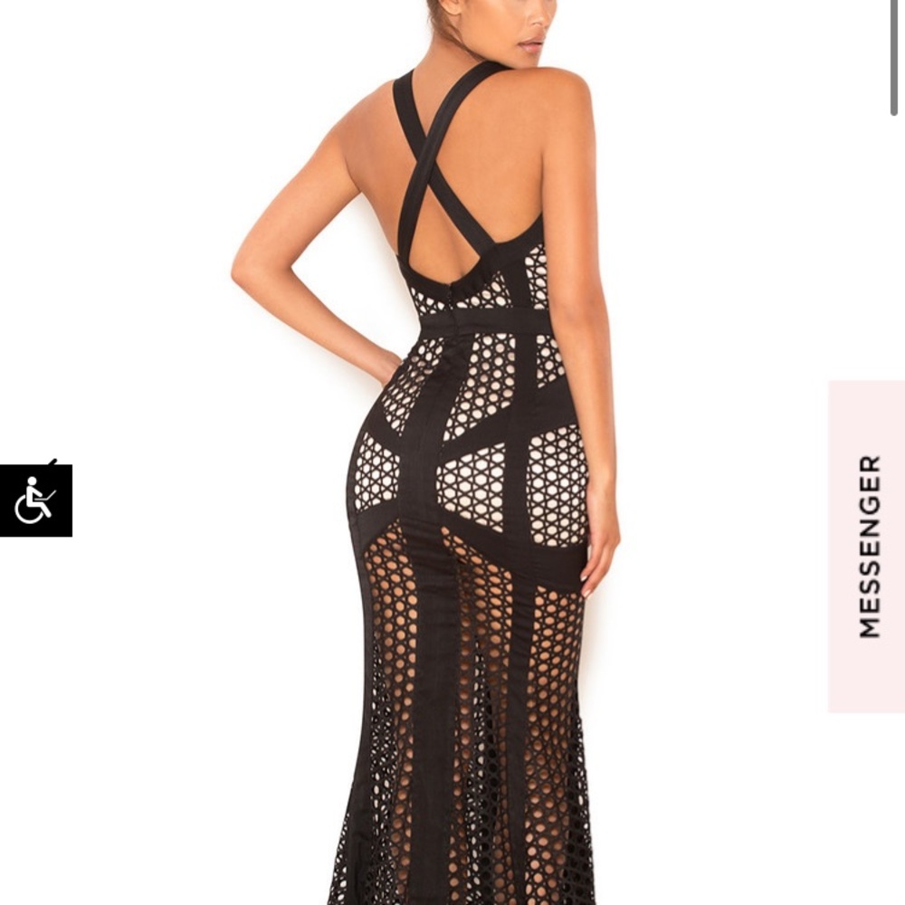 House oF CB Black Evening Gown/ Prom Dress - Picture 5 of 14